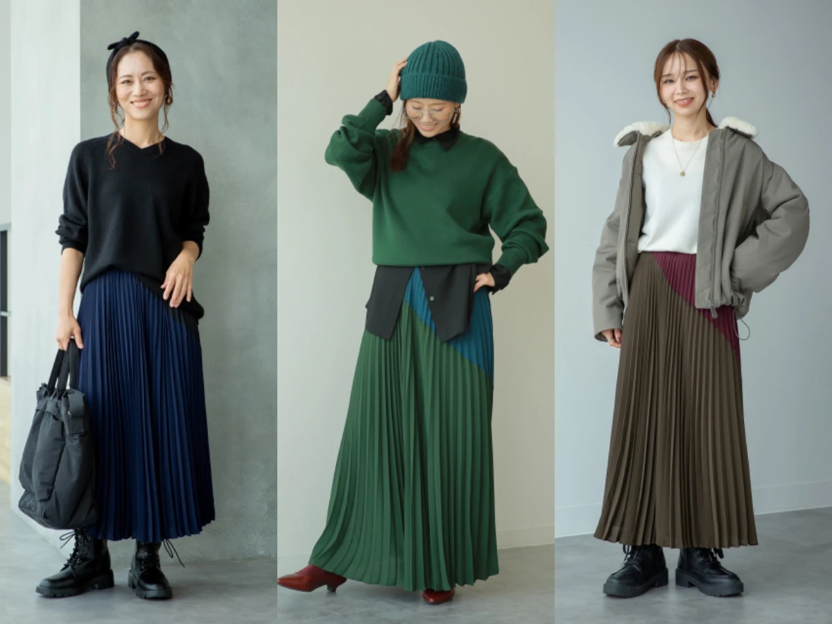 UNIQLO,百褶長裙
