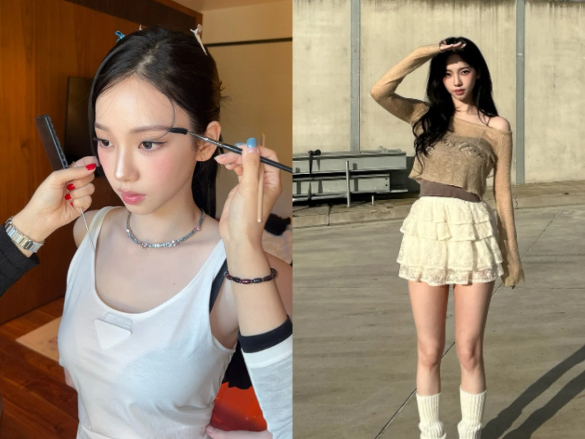 生圖美貌在發光！人間 AI Karina「百褶裙穿搭」示範，2款Prada肩背包值得跟買