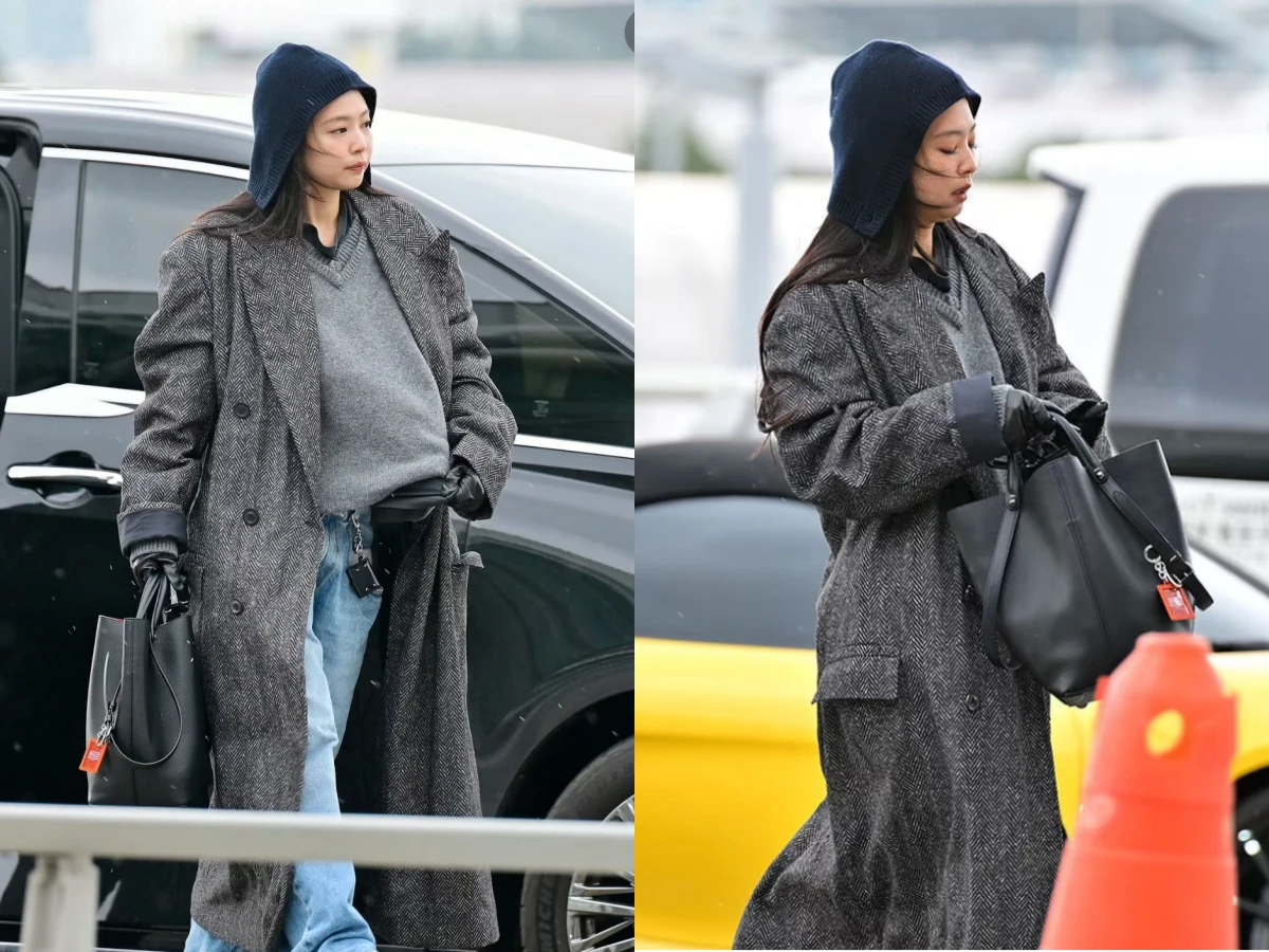金唱片Jennie 抵台!機場穿搭全身 Maison Margiela