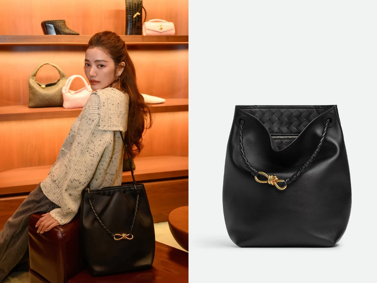 許路兒包包：BOTTEGA VENETA Andiamo Bucket，NT.165,100