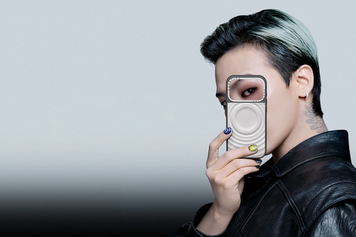 圖1. CASETiFY 正式宣布 G-DRAGON 成為首位全球代言人，一同揭開品牌 15 週年結合文化影響力與大膽創意的全新篇章