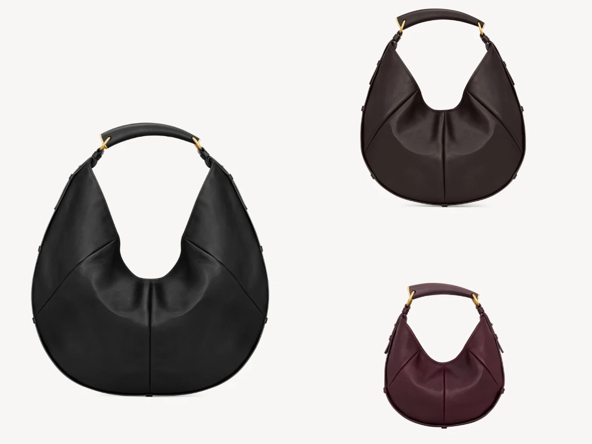 SAINT LAURENT MOMBASA小型皮革手袋，NT.99,000；MOMBASA中型皮革手袋，NT.121,850；MOMBASA大型皮革手袋，NT.158,000
