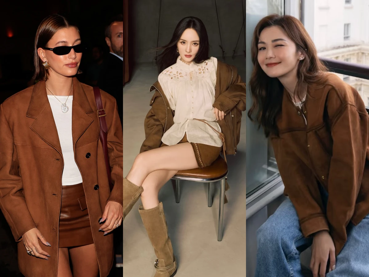 麂皮外套繼續流行！跟著高允貞、昆凌、Jennie、張曼玉學麂皮外套穿搭
