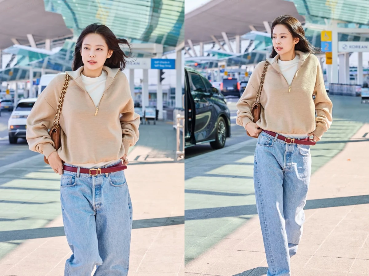 最適合小胸女的衣服找到了！Jennie「香奈兒深V背心」辣出高級感，手上點點包也是話題款