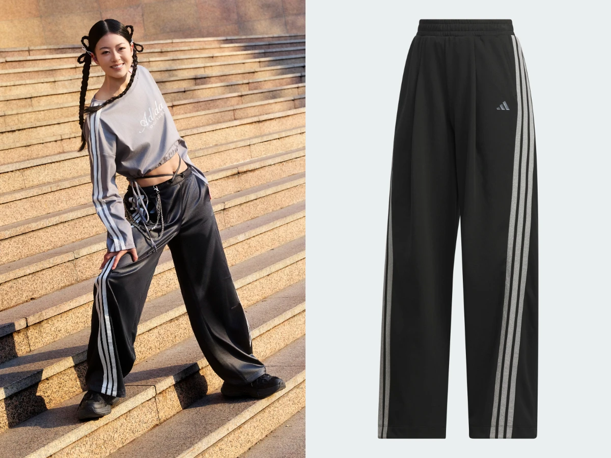 Adidas 三線錐形褲，NT.2,490