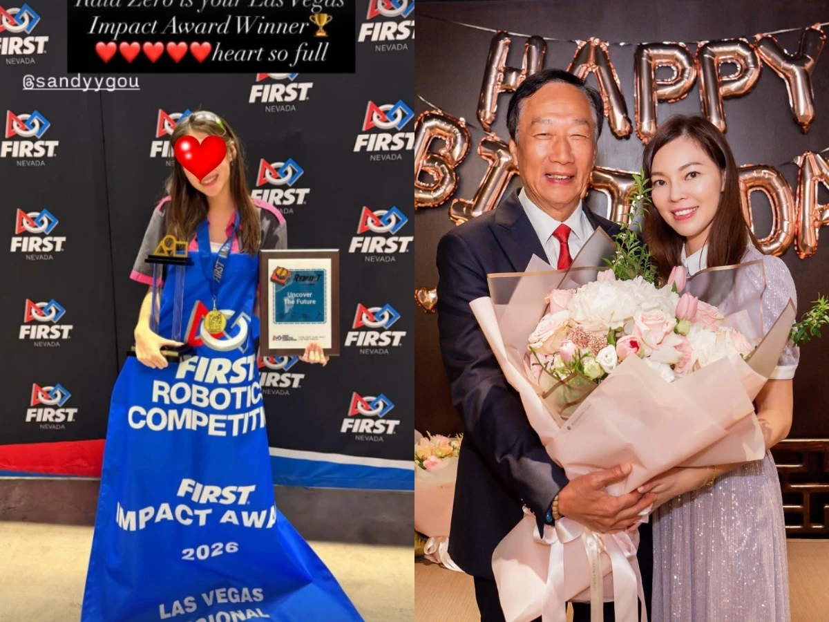 郭台銘16歲愛女是學霸!曾馨瑩驕傲分享女兒妞妞獲「學生版工程奧運」最高榮譽