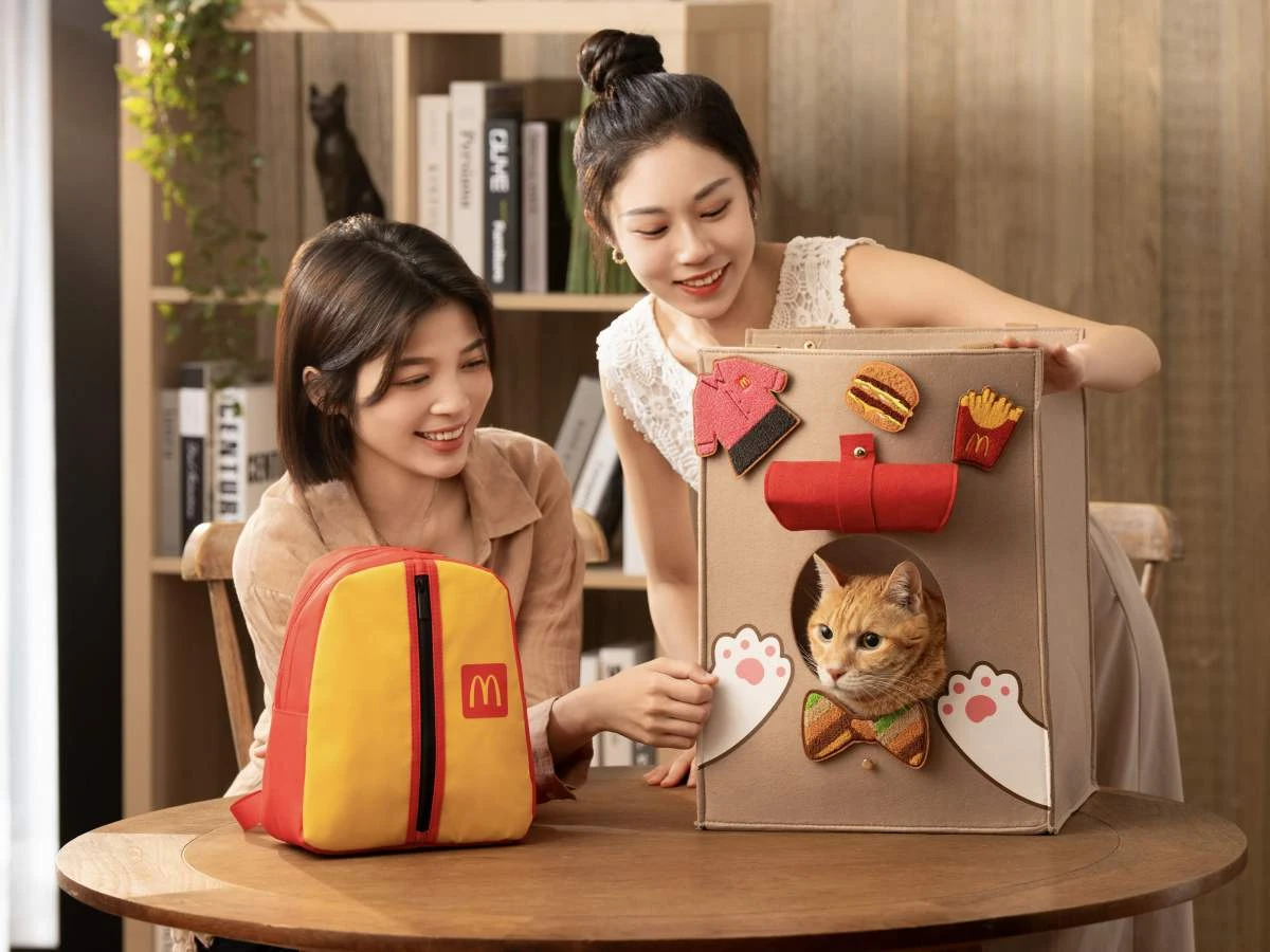 麥當勞app獨家周邊貓窩袋 麥當勞app獨家周邊貓窩袋