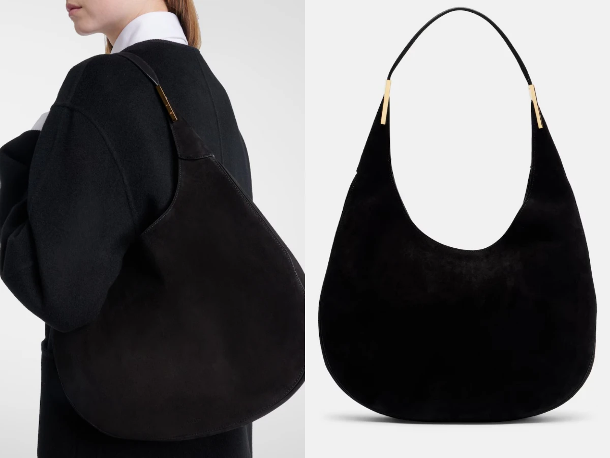 Savette Florence Large suede shoulder bag，EU.1,875，約NT.54,605