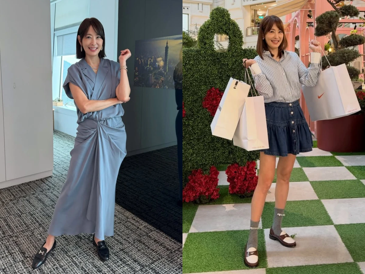 賈永婕私服示範 薄底樂福鞋