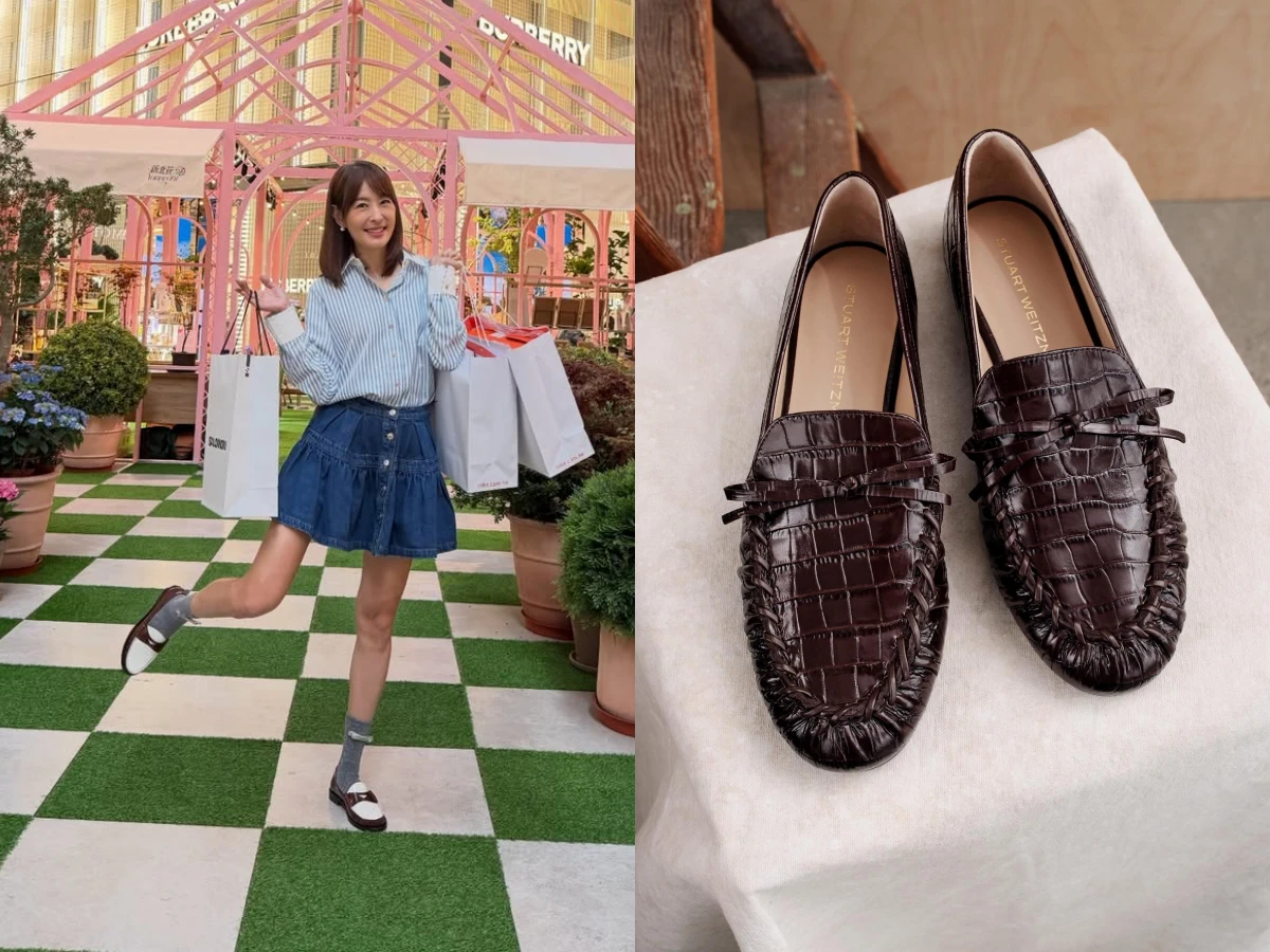 賈永婕私服示範 薄底樂福鞋