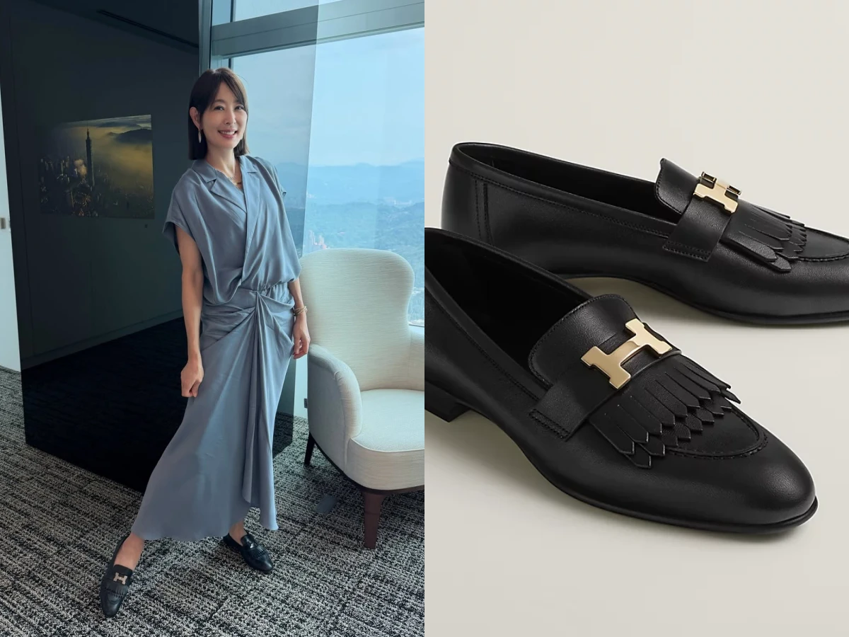 賈永婕私服示範 薄底樂福鞋