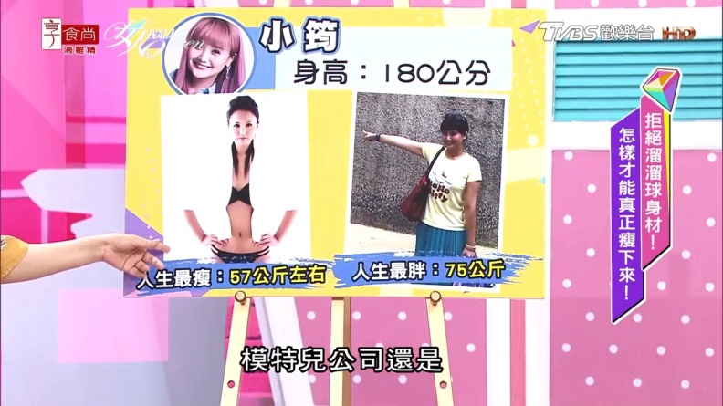 小筠曾胖到75KG！只靠1招瘦身維持好體態