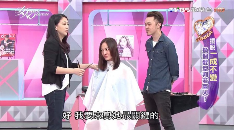 現場剪短髮！跟換了個人似的 好正啊！