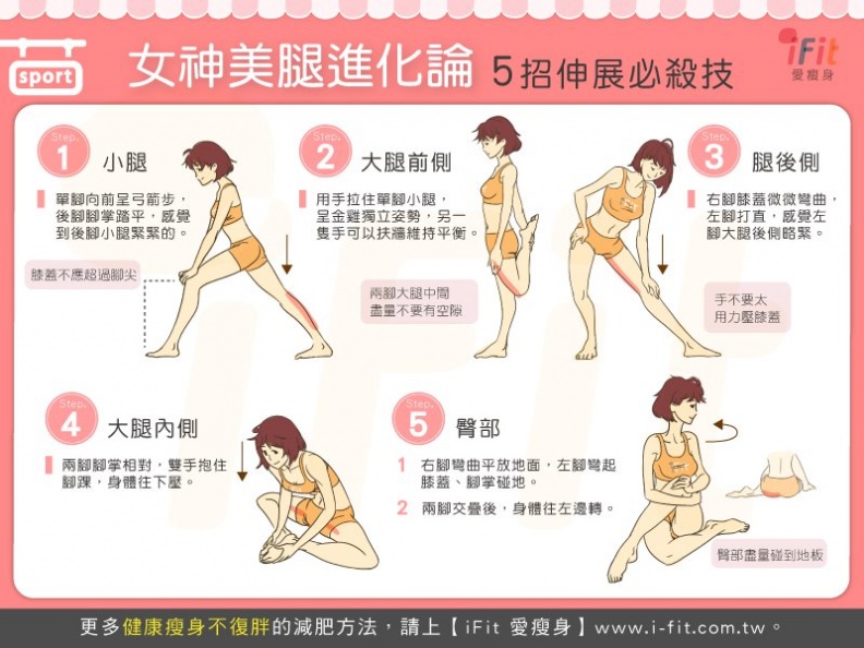 5招美腿伸展操！腿細不如腿美更重要！