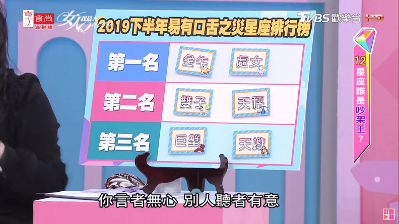 唐綺陽解析！2019下半年易有口舌之災星座排行榜