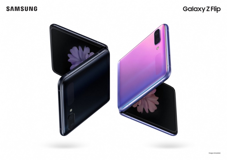 超想要！Samsung推出「粉餅摺疊機」Galaxy Z Flip，自拍再也不求人