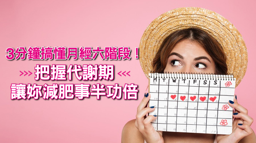 3分鐘搞懂月經六階段!把握代謝期讓妳減肥事半功倍!