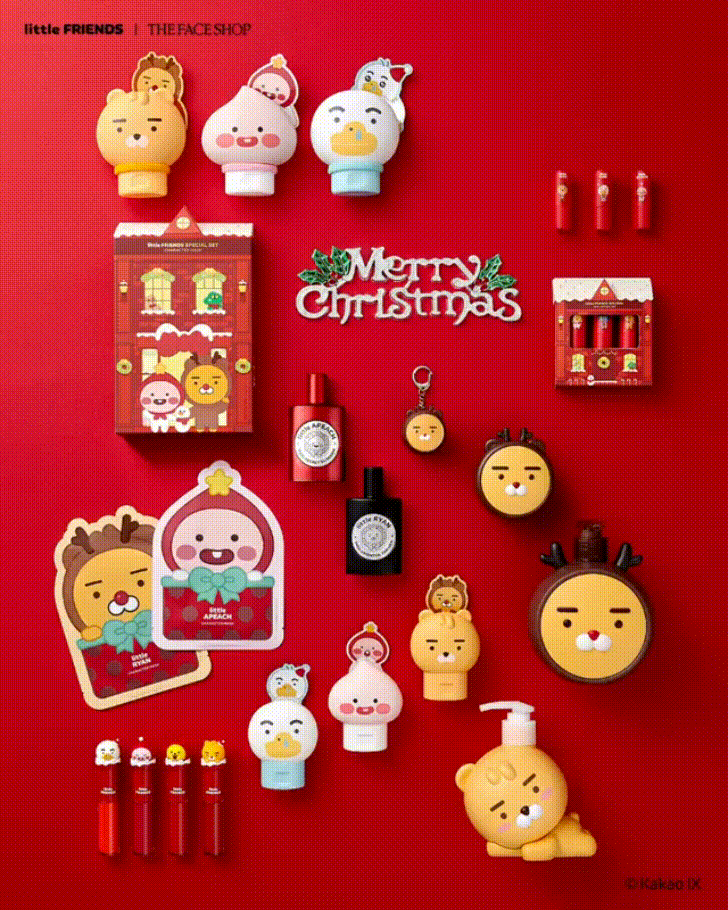 錢包君要失守了！THE FACE SHOPxKakao Little Friends聖誕限量系列