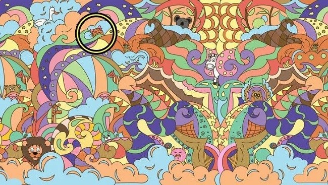 神準翻了！找出第一眼發現的隱藏動物，秒看穿你的性格　