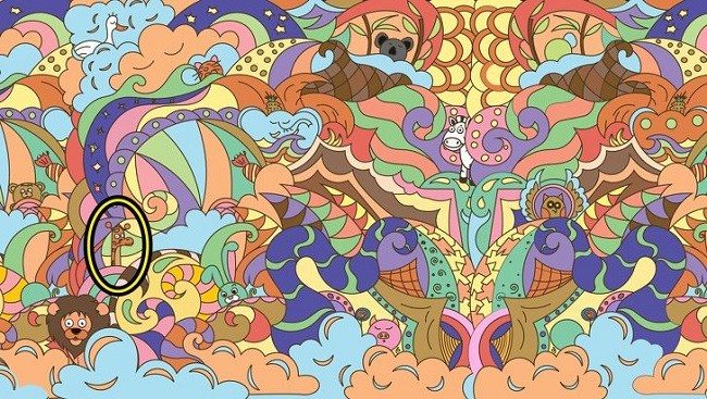 神準翻了！找出第一眼發現的隱藏動物，秒看穿你的性格　