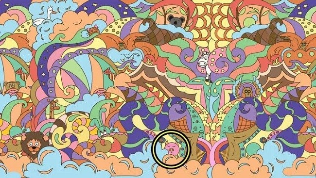神準翻了！找出第一眼發現的隱藏動物，秒看穿你的性格　