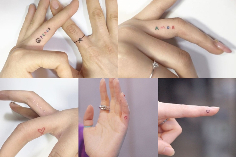 韓女星都在刺「手指刺青Hand Poked」大熱！20款圖鑑看完讓人好想刺一個