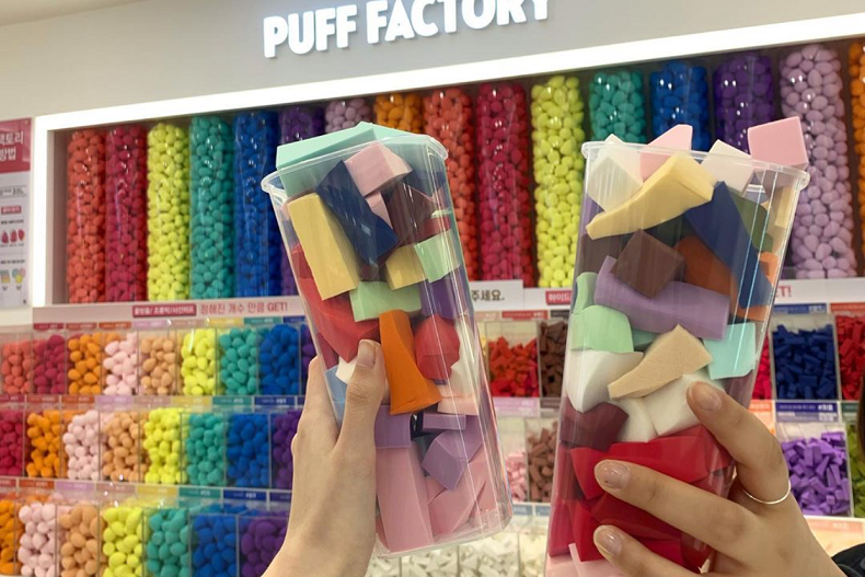 Puff Factory「美妝蛋裝到飽」讓韓妞都瘋狂了～還用雞蛋盒裝超可愛！
