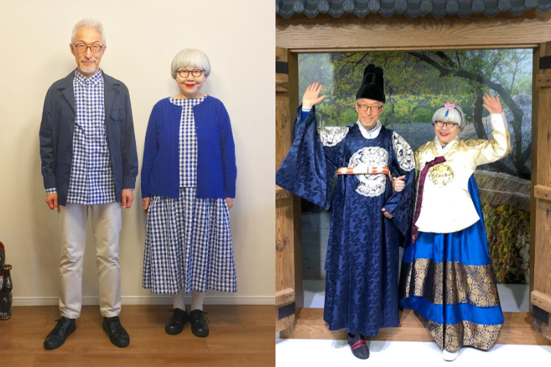 天天都情人節！日本阿公阿嬤「低調默契情侶裝」灑39年狗糧，兒子媳婦都輸啦