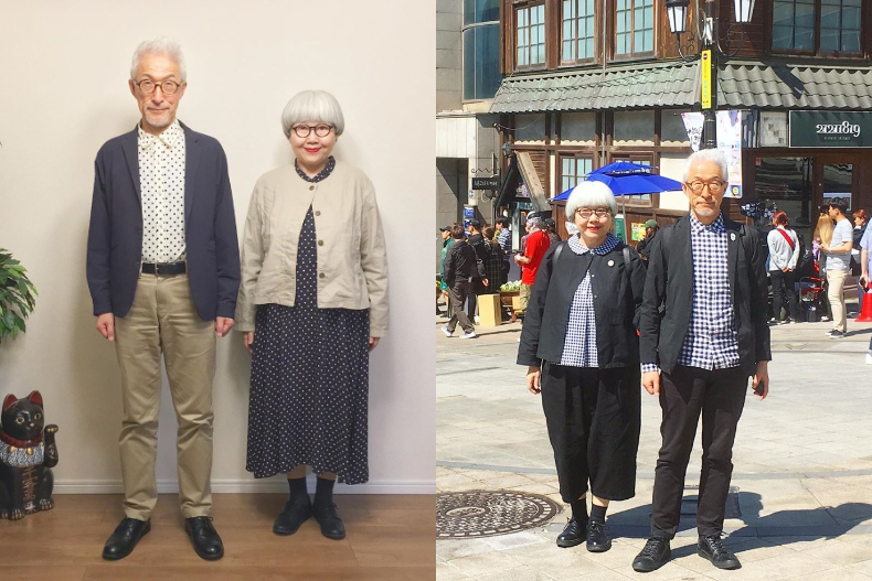 天天都情人節！日本阿公阿嬤「低調默契情侶裝」灑39年狗糧，兒子媳婦都輸啦