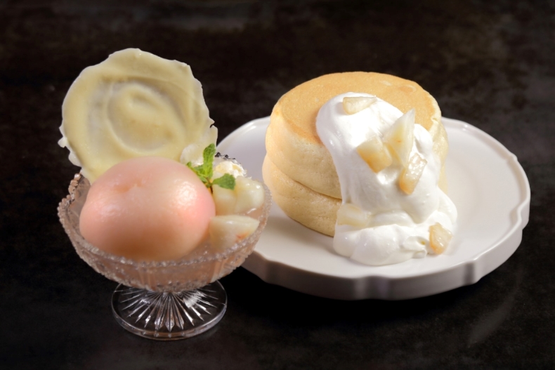 夏季限定！芒果、水蜜桃日式鬆餅，酸甜多汁超美味！