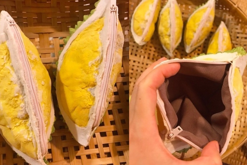 榴槤零錢包造型超逼真！看到就忍不住大喊：「我聞到榴槤味了啦！」