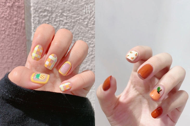 夏日美甲首選！西瓜、櫻桃、鳳梨、荷包蛋，喜歡吃什麼就畫什麼！