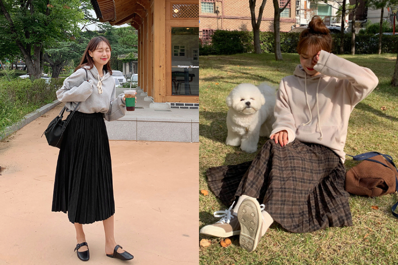 遮肚顯高超有感！中長裙5款零難度駕馭法，不想減肥就穿它藏大屁股吧～
