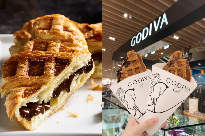 全球爆紅的GODIVA Café台灣也有了!獨家限定香酥「可芙」,巧克力、起司咬下爆漿噴出