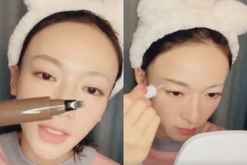 吳謹言美妝博主上線！簡單快速「4步驟畫眉」教學，從無眉變美眉