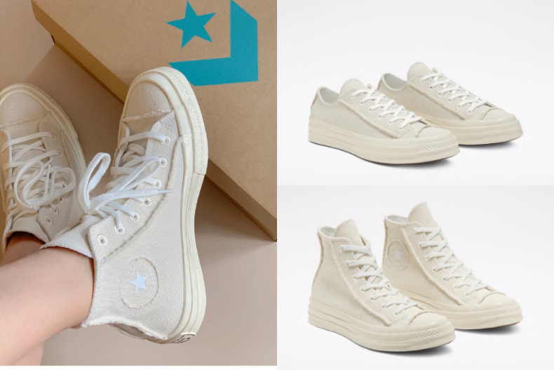 今夏最仙小白鞋!Converse全新「奶油白」帆布鞋,台灣門市已偷偷上架~