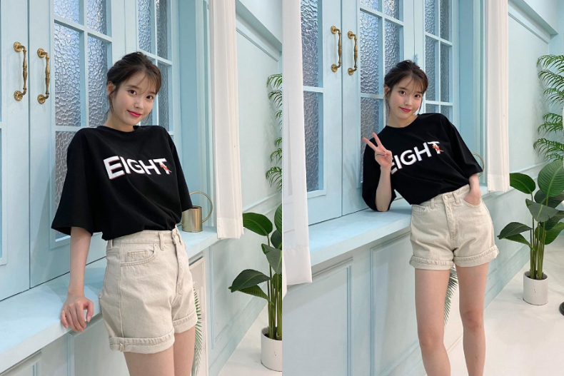 嬌小女必學!IU親授「好感系」T恤穿搭,簡單搭出顯瘦+長腿