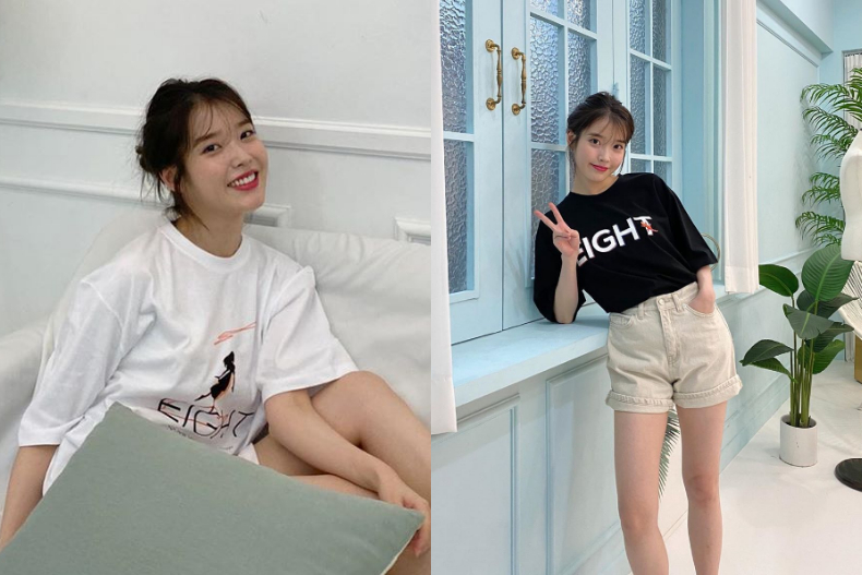 嬌小女必學!IU親授「好感系」T恤穿搭,簡單搭出顯瘦+長腿