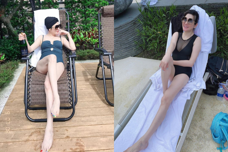 逆天美腿收服屈中恆！47歲Vicky生四胎也沒暴肥的3秘招，瘦長鉛筆腿最無敵