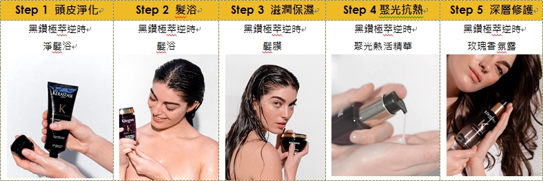 巴黎卡詩 黑鑽極萃逆時系列 一次擊退6大頭皮秀髮老化徵兆