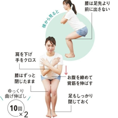 兩週「瘦下盤」術大公開！日模示範簡單3招，大肥腿再見不送