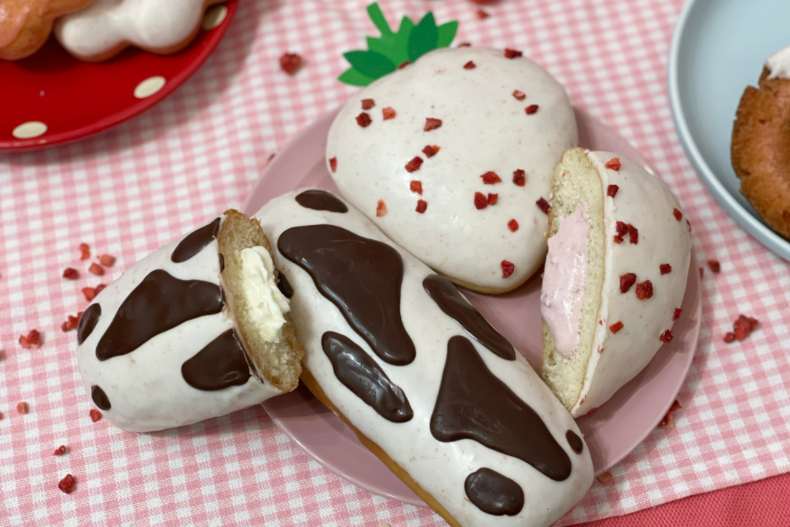 Mister Donut豪奢白雪草莓季，這2週加碼「買三送一」！14款夢幻新品一次吃個夠