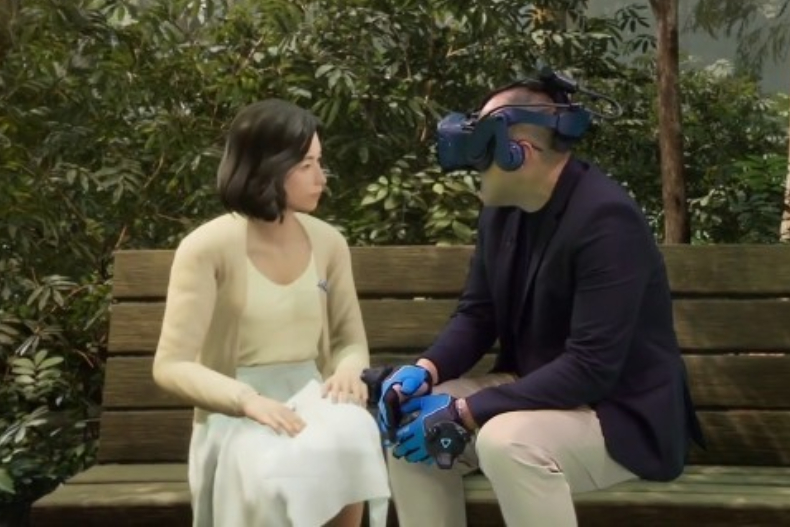 就算只有影子，我也想見妳！單親5寶爸透過VR和亡妻見面，心疼問：現在的妳好嗎