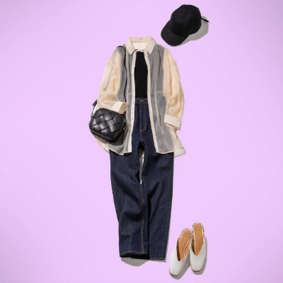 日本GU「一衣多穿」教學又來啦！3套「透膚襯衫」搭配示範，這樣穿性感、不俗氣