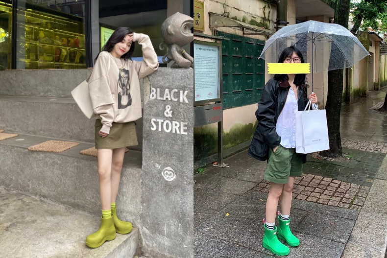 下雨天出門也不怕！4個「雨靴搭配」推薦，粗短腿「這樣穿」最能顯腿細