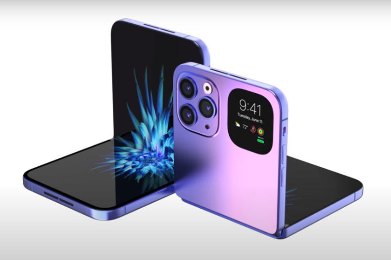 蘋果第一支「折疊iPhone」竟然是絕美星空紫！「2種翻轉」放大縮小任你挑，最快明年就能拿