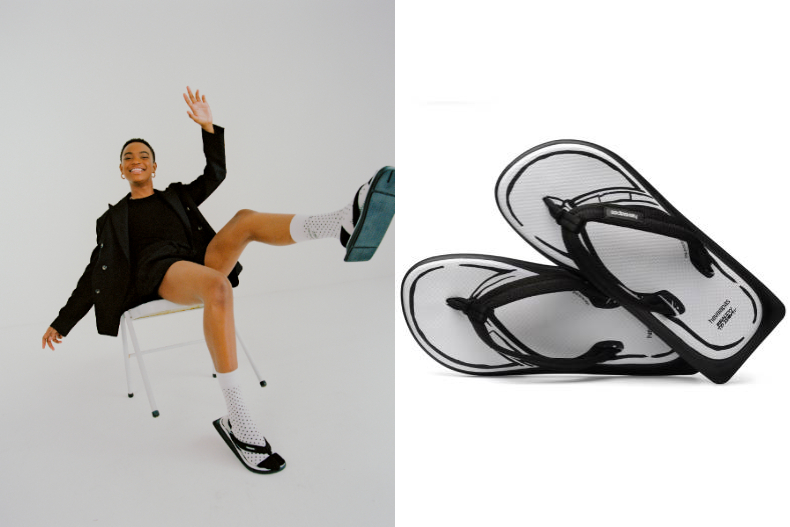 快跟上「襪子X人字拖」潮流!Havaianas哈瓦仕推出新聯名,黑白配色百搭又耐穿