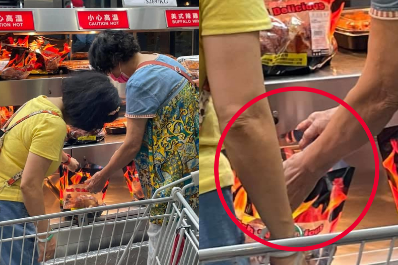 知名賣場驚見大媽「拆開包裝、狂捏雞肉」!整排烤雞遭殃,離譜行徑網怒:選媳婦嗎?
