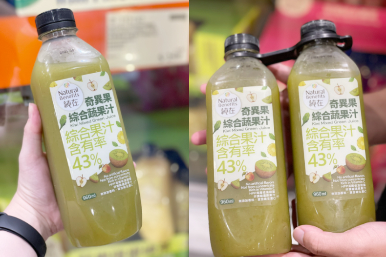 好市多爆紅「純在果汁」有新口味！超狂「奇異果汁」掀瘋搶，網友讚：比芭樂綠茶更好喝