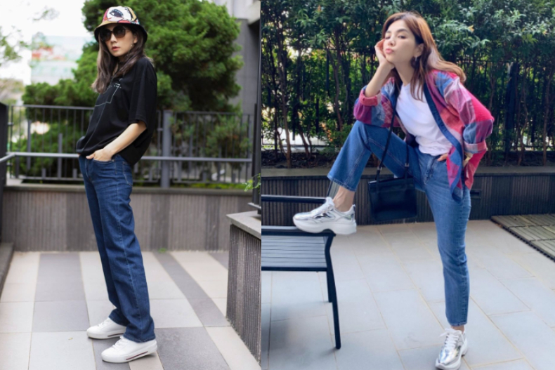Ella、孫芸芸、隋棠「小白鞋」不敗穿搭3公式！學會整年隨意穿都顯瘦高又時髦
